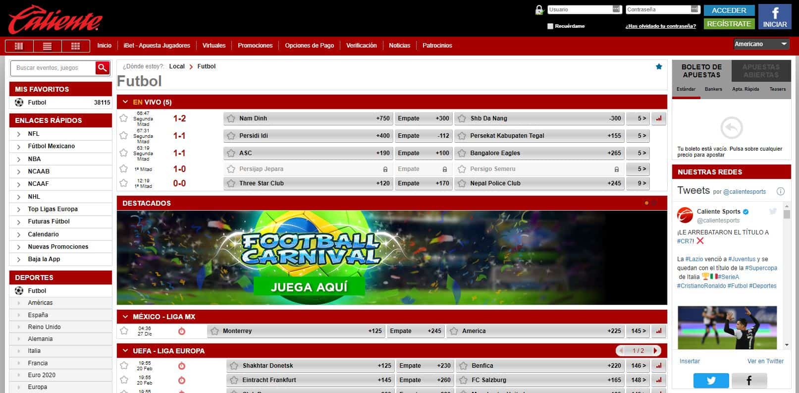 caliente mexico apuestas