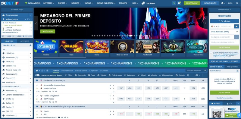 1xbet México Apuestas Deportivas
