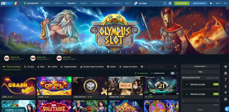 1xbet México Tragamonedas Exclusivas