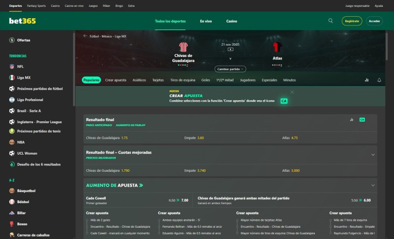 Bet365 México Deportes