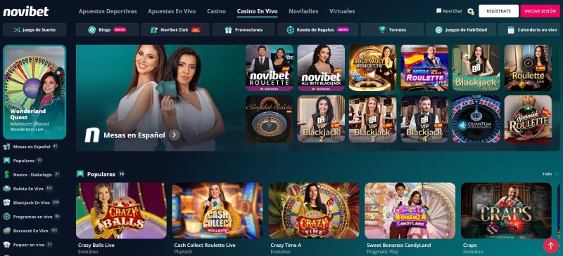 Novibet Mexico Casino en Vivo