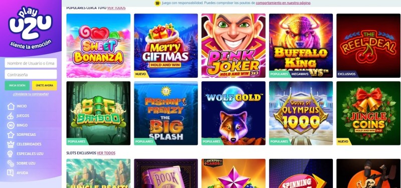 PlayUZU México Tragamonedas